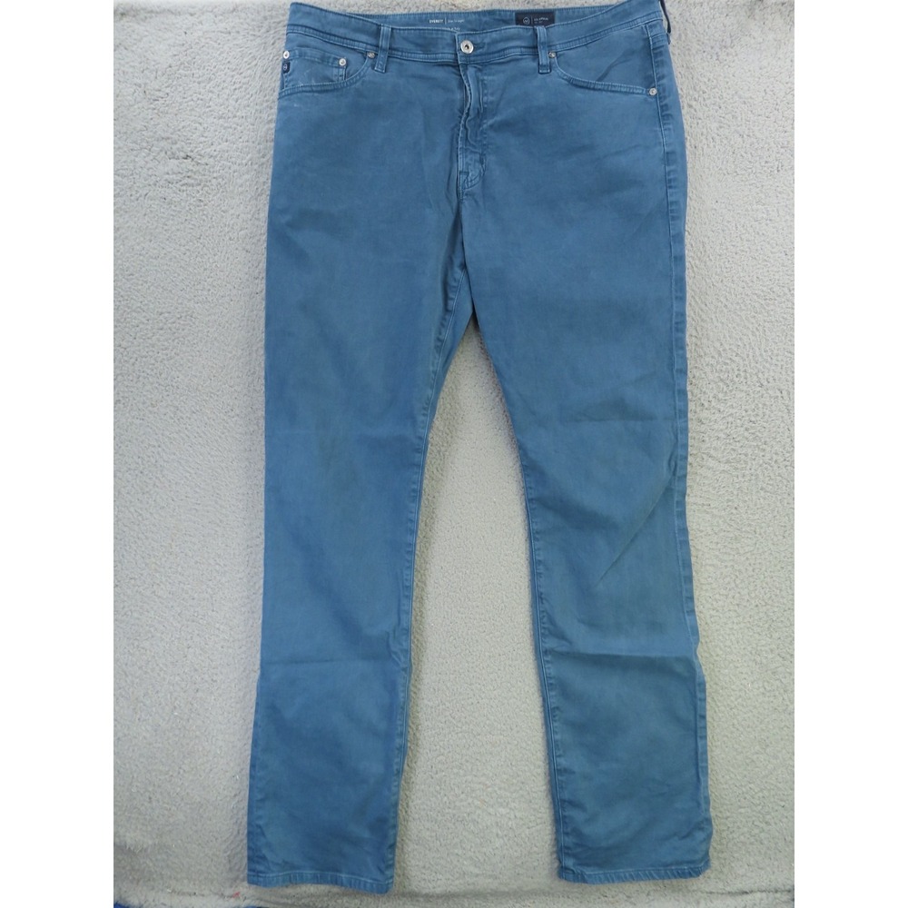 AG Adriano Goldschmied Pants Mens 38x34 Blue The Everett Slim Straight Chino